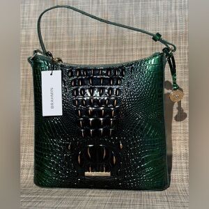 BRAHMIN EVERGREEN OMBRE KATIE NWT PERFECT EYE PLACEMENT NWT FIRM $